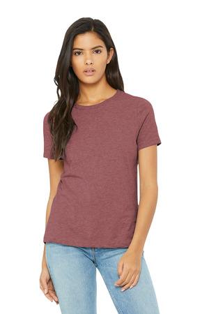 Bella + Canvas Women’s Relaxed Fit Heather CVC Tee
