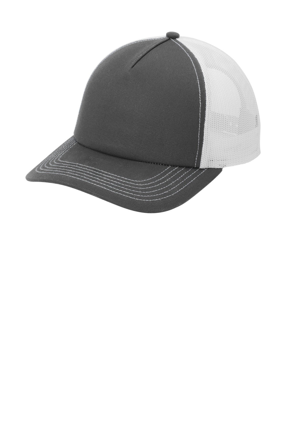 Port Authority Low-Profile Snapback 5-Panel Trucker Cap