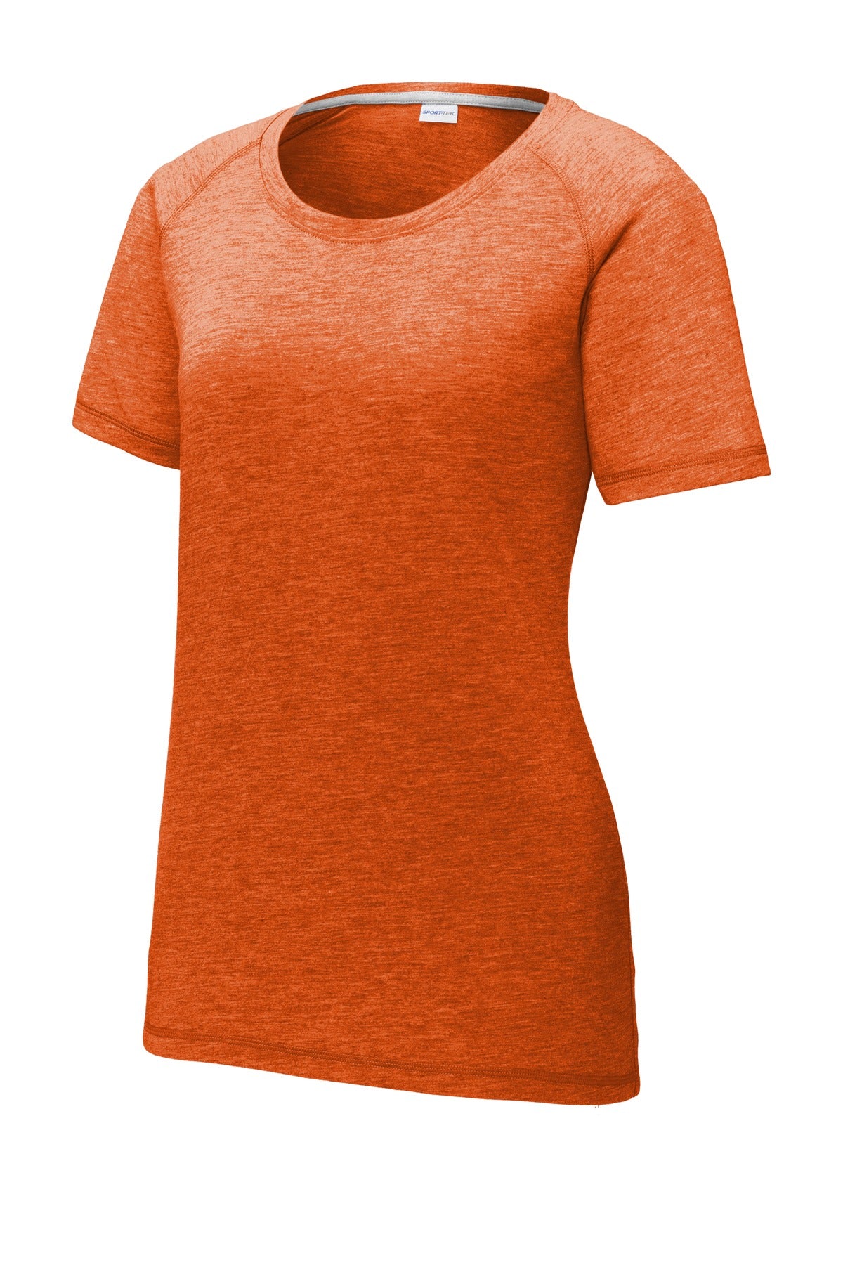 Sport-Tek Ladies PosiCharge Tri-Blend Wicking Scoop Neck Raglan Tee