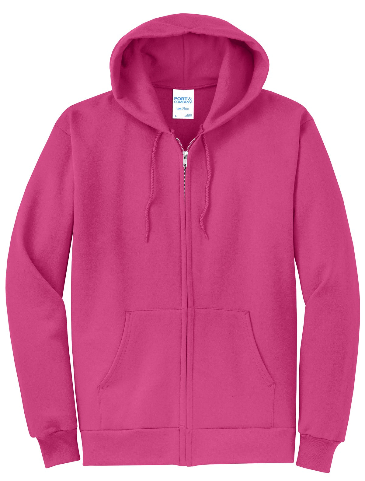 Port & Company Core Fleece Full-Zip Hooded Sweatshirt